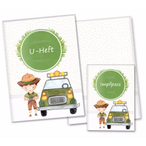 U-Heft- und Impfpasshülle Safari Tour