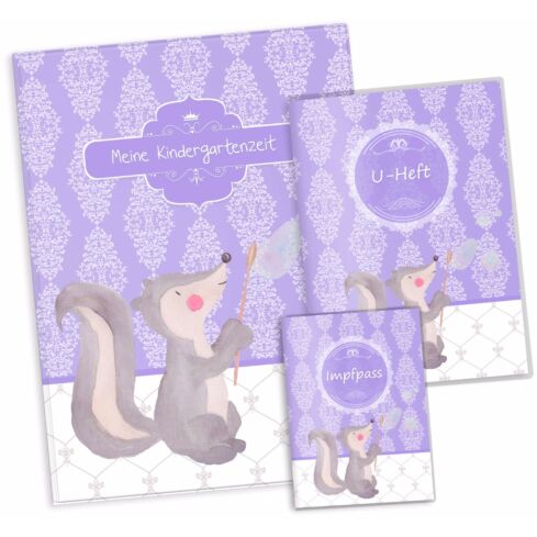 Geschenkset Seifenblasen Stinktier "Meine Kindergartenzeit" Geschenkidee zur Geburt
